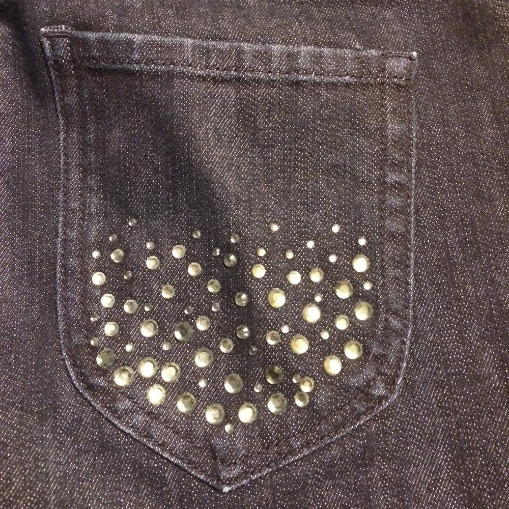 Chicos Rhinestone Black Jeans - Picture 6 of 7